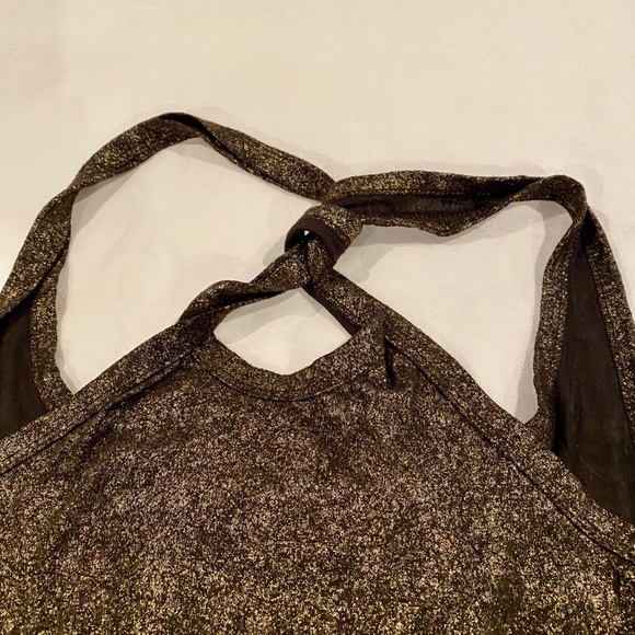 Gold tank top, twist racer back size med - Picture 6 of 6